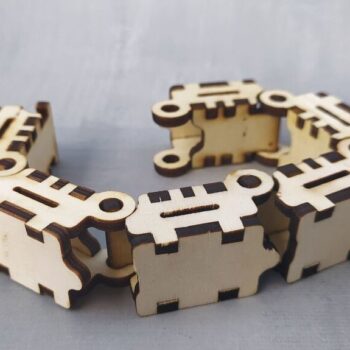 Intra απο ξύλο plywood 3mm-4mm πάχος - Καλωδιακός φορέας Δίασταση 30x30 cm Intraeaxys-eo4qggw7 - Image 1