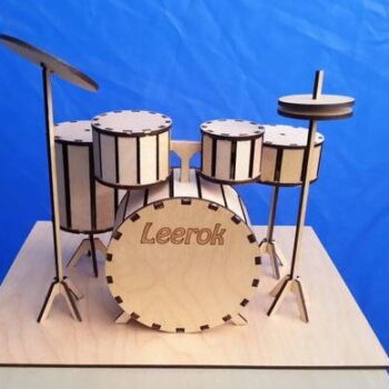 Intra απο ξύλο plywood 3mm-4mm πάχος - Αρχείο PDF σετ τυμπάνων παιδικό παιχνίδι Δίασταση 30x30 cm Intraeaxys-eo4qwv97 - Image 1