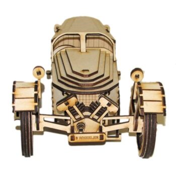 Intra απο ξύλο plywood 3mm-4mm πάχος - Κιτ παζλ Ξύλινο Morgan 3 τροχών αυτοκινήτου Δίασταση 30x30 cm Intraeaxys-ro6ywem7 - Image 3