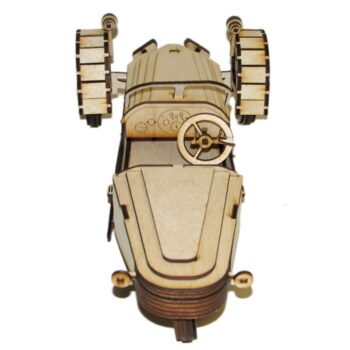 Intra απο ξύλο plywood 3mm-4mm πάχος - Κιτ παζλ Ξύλινο Morgan 3 τροχών αυτοκινήτου Δίασταση 30x30 cm Intraeaxys-ro6ywem7 - Image 5