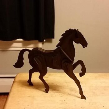 Intra απο ξύλο plywood 3mm-4mm πάχος - Horse 3D Puzzle 2mm Δίασταση 30x30 cm Intraeaxys-p7ynrr1q - Image 1
