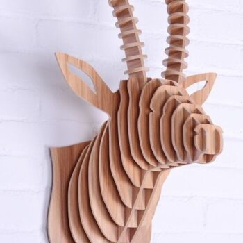 Intra απο ξύλο plywood 3mm-4mm πάχος - Γαζέλα 6 χλστ Δίασταση 30x30 cm Intraeaxys-m1d50yok - Image 1