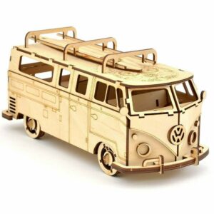 Intra απο ξύλο plywood 3mm-4mm πάχος - Παζλ Volkswagen Transporter T1 3D Δίασταση 30x30 cm Intraeaxys-yon0l3y7