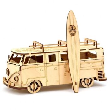 Intra απο ξύλο plywood 3mm-4mm πάχος - Παζλ Volkswagen Transporter T1 3D Δίασταση 30x30 cm Intraeaxys-yon0l3y7 - Image 5