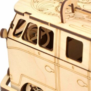 Intra απο ξύλο plywood 3mm-4mm πάχος - Παζλ Volkswagen Transporter T1 3D Δίασταση 30x30 cm Intraeaxys-yon0l3y7 - Image 6