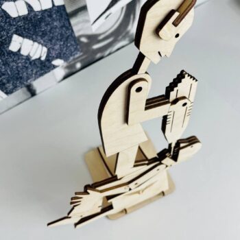 Intra απο ξύλο plywood 3mm-4mm πάχος - Αστείο δώρο Οδοντίατρος Αριστοκρατική ιδέα δώρου για οδοντιάτρους Δίασταση 30x30 cm Intraeaxys-r1z2zjw1 - Image 3