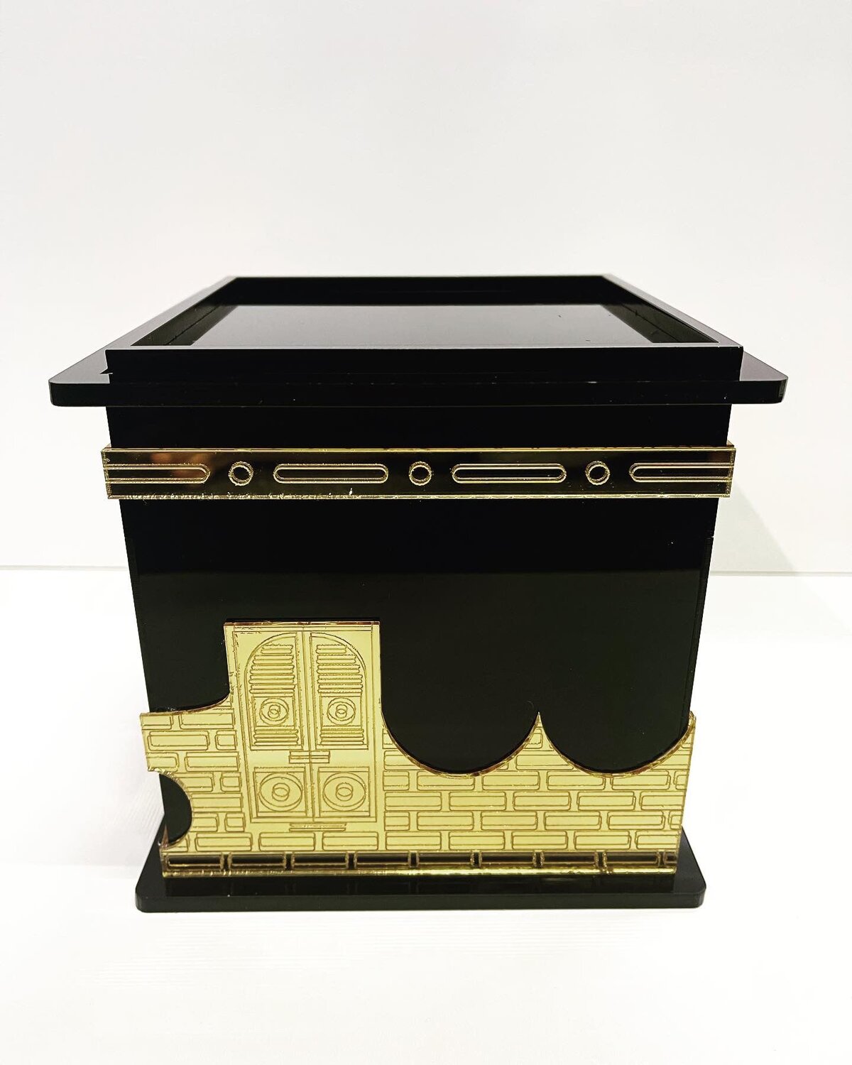 Intra απο ξύλο plywood 3mm-4mm πάχος - Kaaba Masjid Al Haram Muslim Hajj Decor Δίασταση 30x30 cm Intraeaxys-078yw0mo