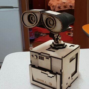 Intra απο ξύλο plywood 3mm-4mm πάχος - Wall E 3D Puzzle Δίασταση 30x30 cm Intraeaxys-p7ym5j57 - Image 6