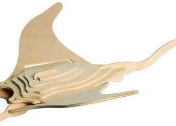 Intra απο ξύλο plywood 3mm-4mm πάχος - arraia (Batoids) Δίασταση 30x30 cm Intraeaxys-91j8k4om - Image 1