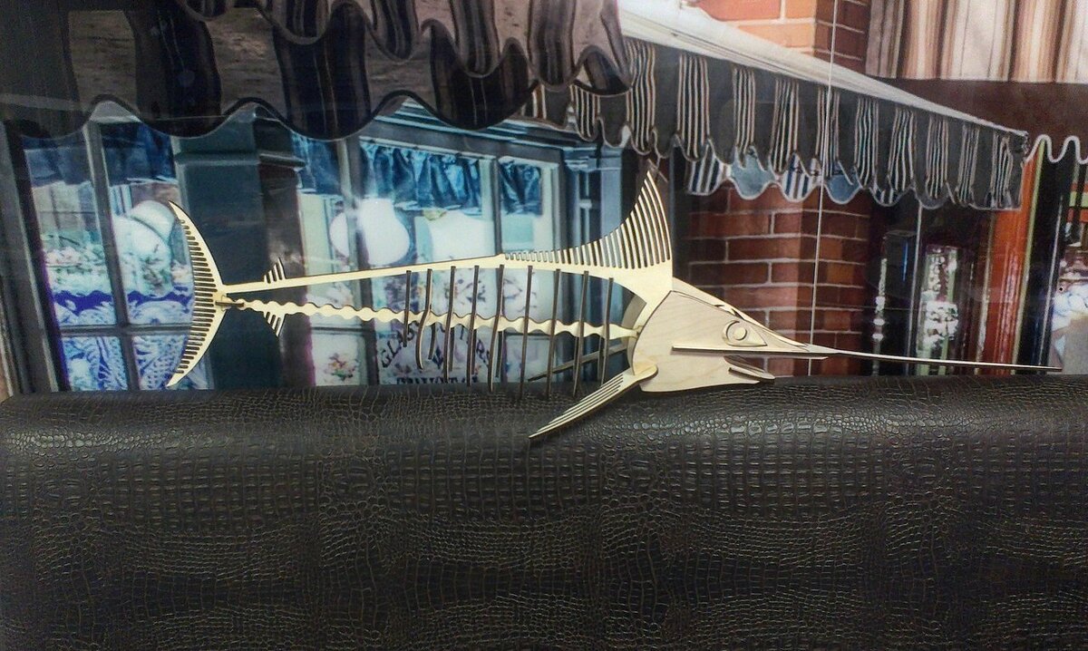 Intra απο ξύλο plywood 3mm-4mm πάχος - Rybamech – Fish 3d Puzzle Δίασταση 30x30 cm Intraeaxys-yon4jg1r