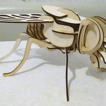 Intra απο ξύλο plywood 3mm-4mm πάχος - Fly 3D Puzzle Δίασταση 30x30 cm Intraeaxys-51rrd6v1 - Image 3