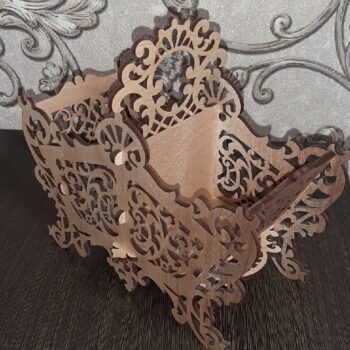 Intra απο ξύλο plywood 3mm-4mm πάχος - Ξύλινο καλάθι με καραμέλες Δίασταση 30x30 cm Intraeaxys-joed8gd1 - Image 1