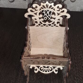 Intra απο ξύλο plywood 3mm-4mm πάχος - Ξύλινο καλάθι με καραμέλες Δίασταση 30x30 cm Intraeaxys-joed8gd1 - Image 5