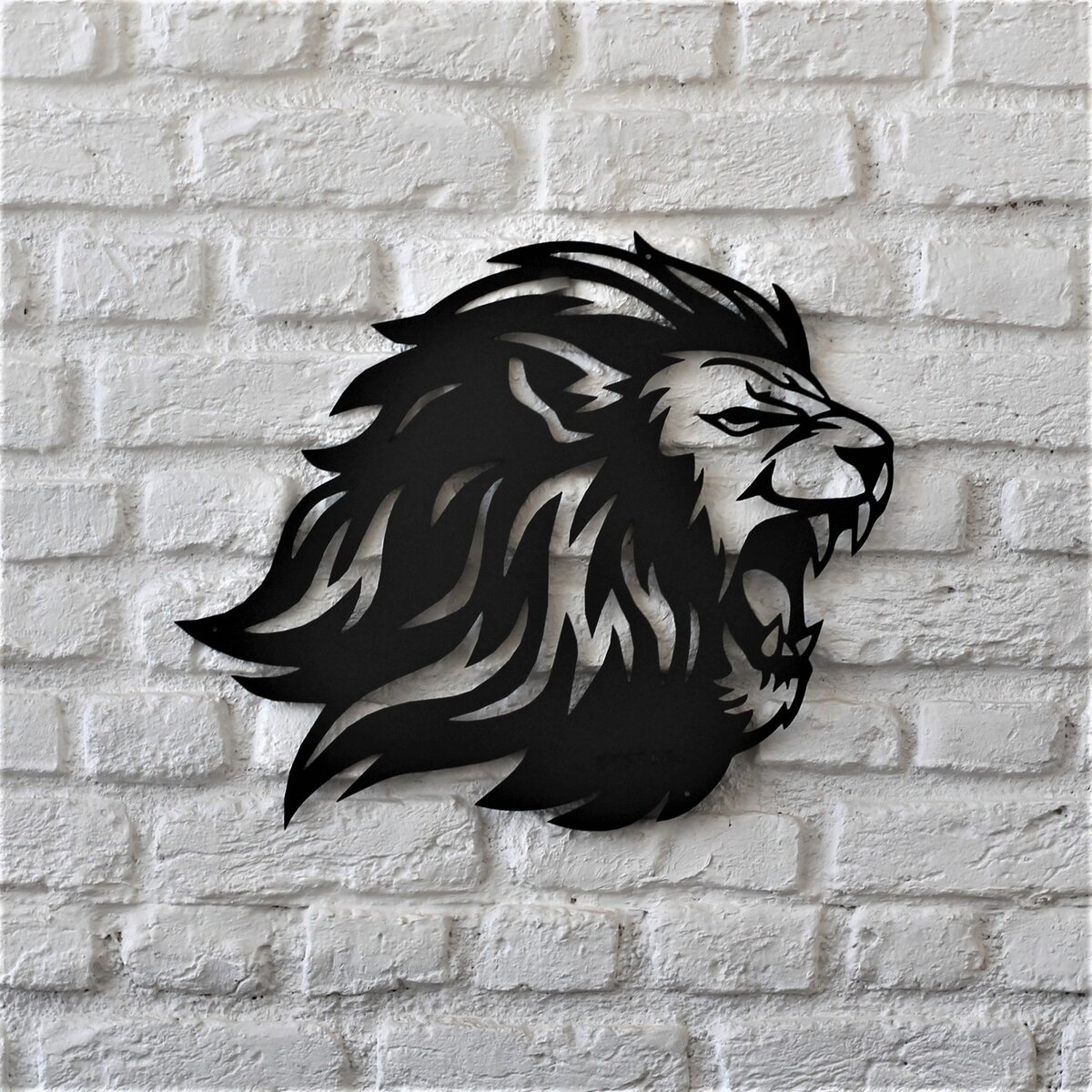 Intra απο ξύλο plywood 3mm-4mm πάχος - Lion Wall Decor Δίασταση 30x30 cm Intraeaxys-lopqjz57