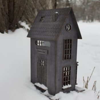 Intra απο ξύλο plywood 3mm-4mm πάχος - Βιβλιοπωλείο Flourish And Blotts House Harry Potter Δίασταση 40x50 cm Intraeaxys-075y9y8o - Image 4