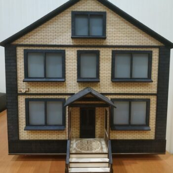 Intra απο ξύλο plywood 3mm-4mm πάχος - Μοντέλο Ξύλινου Σπίτι Δίασταση 40x50 cm Intraeaxys-eo0q08w1 - Image 4