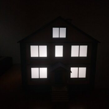 Intra απο ξύλο plywood 3mm-4mm πάχος - Μοντέλο Ξύλινου Σπίτι Δίασταση 40x50 cm Intraeaxys-eo0q08w1 - Image 5