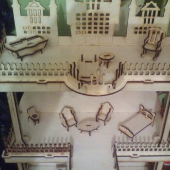 Intra απο ξύλο plywood 3mm-4mm πάχος - Πρότυπο κουκλόσπιτο Δίασταση 30x30 cm Intraeaxys-yon0qyx7 - Image 3