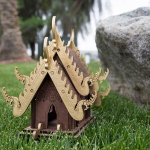 Intra απο ξύλο plywood 3mm-4mm πάχος - Πρότυπο σπιτιών παγόδας Δίασταση 30x30 cm Intraeaxys-d1lvkxxo