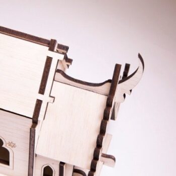 Intra απο ξύλο plywood 3mm-4mm πάχος - Πρότυπο σπιτιών παγόδας Δίασταση 30x30 cm Intraeaxys-d1lvkxxo - Image 7