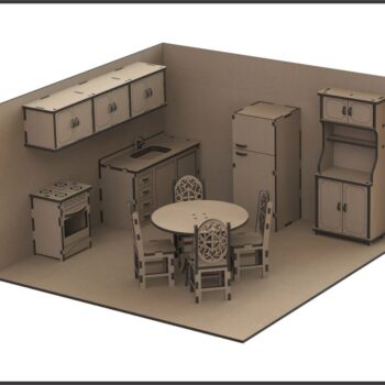 Intra απο ξύλο plywood 3mm-4mm πάχος - Μινιατούρα Έπιπλα Κουκλόσπιτου Δίασταση 30x30 cm Intraeaxys-lopqv5x7 - Image 4