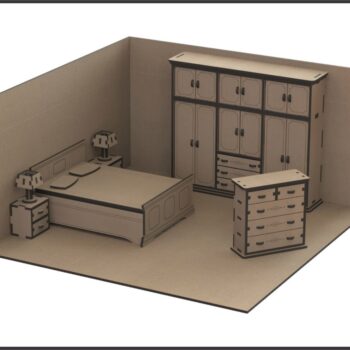 Intra απο ξύλο plywood 3mm-4mm πάχος - Μινιατούρα Έπιπλα Κουκλόσπιτου Δίασταση 30x30 cm Intraeaxys-lopqv5x7 - Image 5