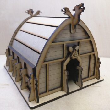 Intra απο ξύλο plywood 3mm-4mm πάχος - Ξύλινο σπίτι των Βίκινγκ Δίασταση 40x50 cm Intraeaxys-qommk28o - Image 1