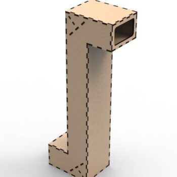 Intra απο ξύλο plywood 3mm-4mm πάχος - Ξύλινο Περισκόπιο DWG Αρχείο Δίασταση 30x30 cm Intraeaxys-eoxln2vo - Image 1