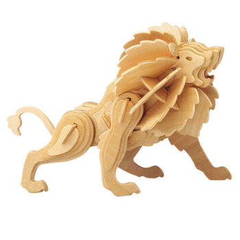 Intra απο ξύλο plywood 3mm-4mm πάχος - 3D Puzzle Lion Δίασταση 30x30 cm Intraeaxys-r7vmn57d - Image 1