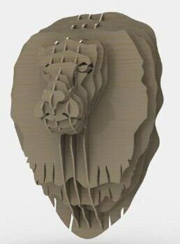 Intra απο ξύλο plywood 3mm-4mm πάχος - Κεφάλι Λιονταριού Δίασταση 30x30 cm Intraeaxys-e1gky8ol - Image 1