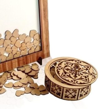 Intra απο ξύλο plywood 3mm-4mm πάχος - Διακοσμητικό Ξύλινο Καλάθι Κουτί Δίασταση 30x30 cm Intraeaxys-voq2xpeo - Image 1