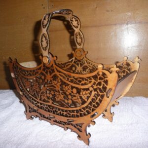 Intra απο ξύλο plywood 3mm-4mm πάχος - Μπολ με καλάθι με καραμέλα Δίασταση 30x30 cm Intraeaxys-91jd45g1