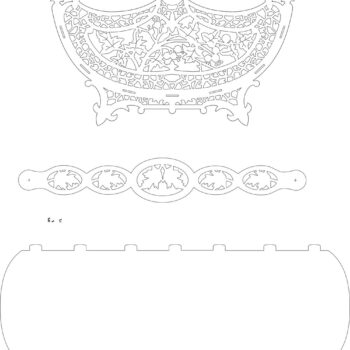 Intra απο ξύλο plywood 3mm-4mm πάχος - Μπολ με καλάθι με καραμέλα Δίασταση 30x30 cm Intraeaxys-91jd45g1 - Image 3