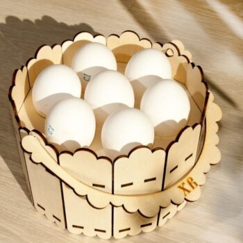 Intra απο ξύλο plywood 3mm-4mm πάχος - Διακοσμητικό Ξύλινο Καλάθι Δίασταση 30x30 cm Intraeaxys-d1lvwqgo - Image 1