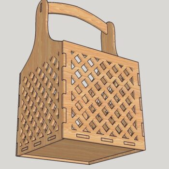 Intra απο ξύλο plywood 3mm-4mm πάχος - Διακοσμητικό Flower Box Καλάθι καραμελών Δίασταση 30x30 cm Intraeaxys-e1gkym8o - Image 3