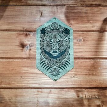 Intra απο ξύλο plywood 3mm-4mm πάχος - Χαράξτε την τοιχογραφία του τοίχου της αρκούδας Δίασταση 30x30 cm Intraeaxys-zo9y03x7 - Image 4