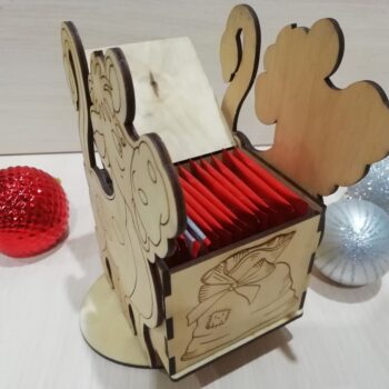 Intra απο ξύλο plywood 3mm-4mm πάχος - Ξύλινο κουτί αποθήκευσης φακελάκι τσαγιού Tea bag Organizer 3mm Δίασταση 30x30 cm Intraeaxys-r1z2k2n1 - Image 4