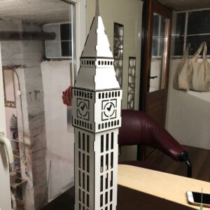 Intra απο ξύλο plywood 3mm-4mm πάχος - Big Ben 3D παζλ Δίασταση 30x30 cm Intraeaxys-lopq8457