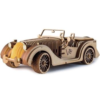 Intra απο ξύλο plywood 3mm-4mm πάχος - Classic Roadster Car Toy 3D Puzzle Δίασταση 30x30 cm Intraeaxys-51rrd2m1 - Image 1