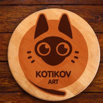 Intra απο ξύλο plywood 3mm-4mm πάχος - Χαρακτική με λέιζερ Αξιολάτρευτες γάτες Δίασταση 30x30 cm Intraeaxys-qommyw8o - Image 1