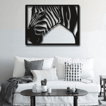 Intra απο ξύλο plywood 3mm-4mm πάχος - Ζέβρα Διακόσμηση Τοίχων Διακόσμηση σπιτιού Τέχνη Δίασταση 30x30 cm Intraeaxys-r1z2gq21 - Image 3