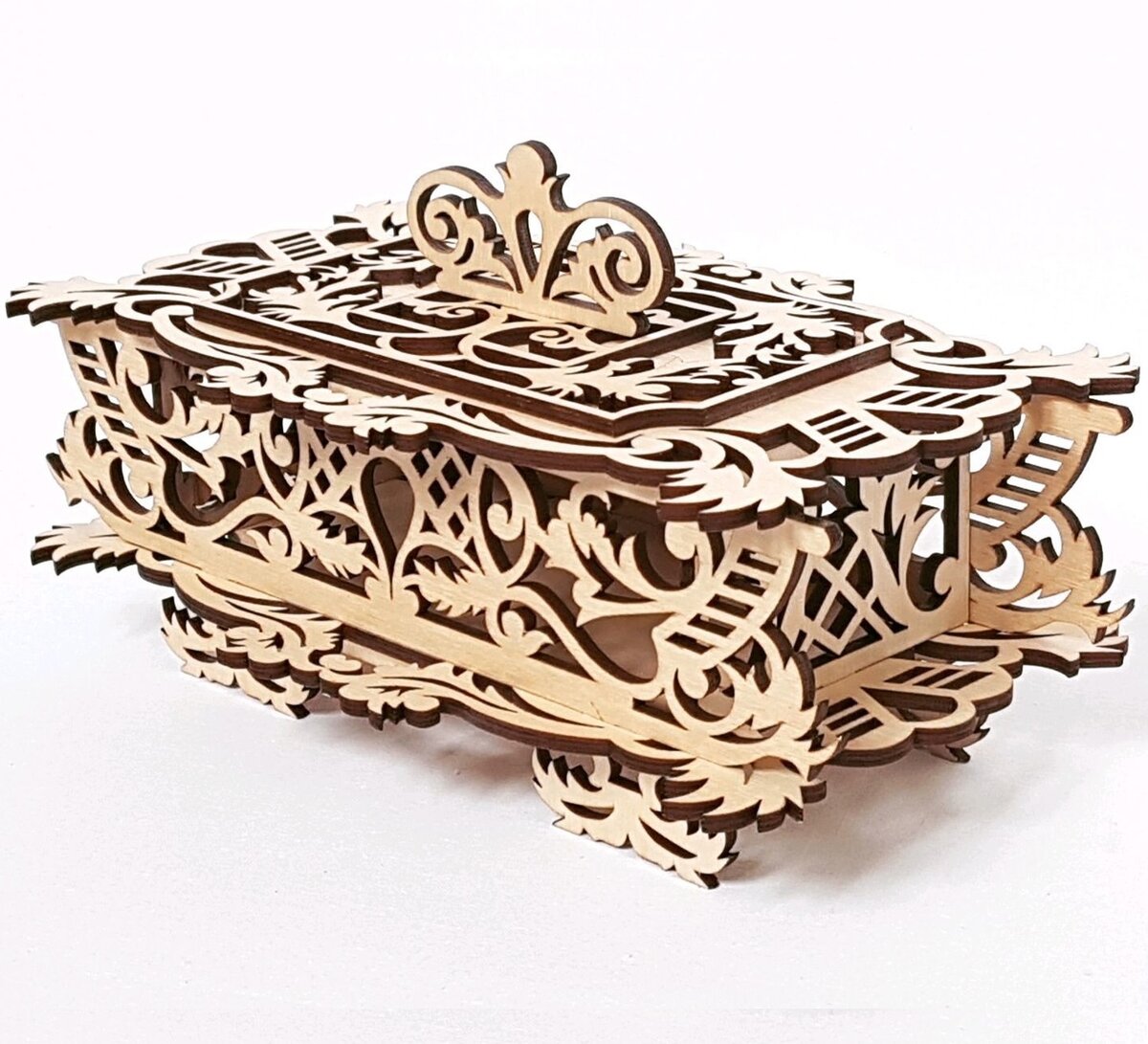 Intra απο ξύλο plywood 3mm-4mm πάχος - Διακοσμητικό Ξύλινο Καλάθι Με Καπάκι Δίασταση 30x30 cm Intraeaxys-pok3j6k7