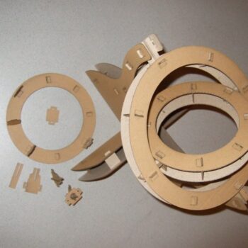 Intra απο ξύλο plywood 3mm-4mm πάχος - Gimbal από χαρτόνι Δίασταση 30x30 cm Intraeaxys-joedje51 - Image 3