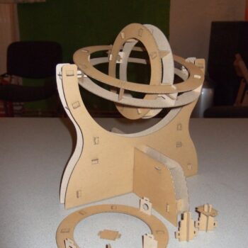 Intra απο ξύλο plywood 3mm-4mm πάχος - Gimbal από χαρτόνι Δίασταση 30x30 cm Intraeaxys-joedje51 - Image 4