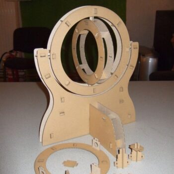 Intra απο ξύλο plywood 3mm-4mm πάχος - Gimbal από χαρτόνι Δίασταση 30x30 cm Intraeaxys-joedje51 - Image 5