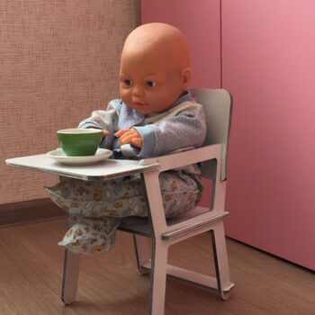 Intra απο ξύλο plywood 3mm-4mm πάχος - Καρέκλα επίπλων κουκλόσπιτου Δίασταση 30x30 cm Intraeaxys-075yjvmo - Image 1