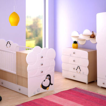 Intra απο ξύλο plywood 3mm-4mm πάχος - Μοντέλο βρεφικού κρεβατιού και ντουλάπας Δίασταση 30x30 cm Intraeaxys-d1lvx6xo - Image 1