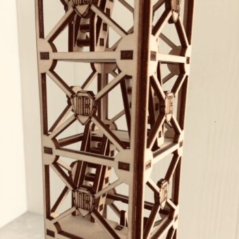 Intra απο ξύλο plywood 3mm-4mm πάχος - Στρατιωτικός Πύργος Παρατήρησης 3d ξύλινο μοντέλο Δίασταση 30x30 cm Intraeaxys-6o3y6q37 - Image 5