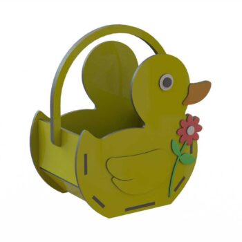 Intra απο ξύλο plywood 3mm-4mm πάχος - Πρότυπο καλαθιού Ξύλινης πάπιας Δίασταση 30x30 cm Intraeaxys-ro6ym367 - Image 1