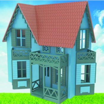 Intra απο ξύλο plywood 3mm-4mm πάχος - Κουκλόσπιτο Betsy Hagar 4mm Δίασταση 30x30 cm Intraeaxys-6o3y0qp7 - Image 1